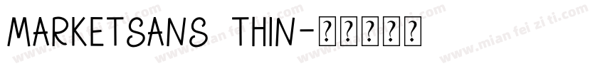 MarketSans Thin字体转换
